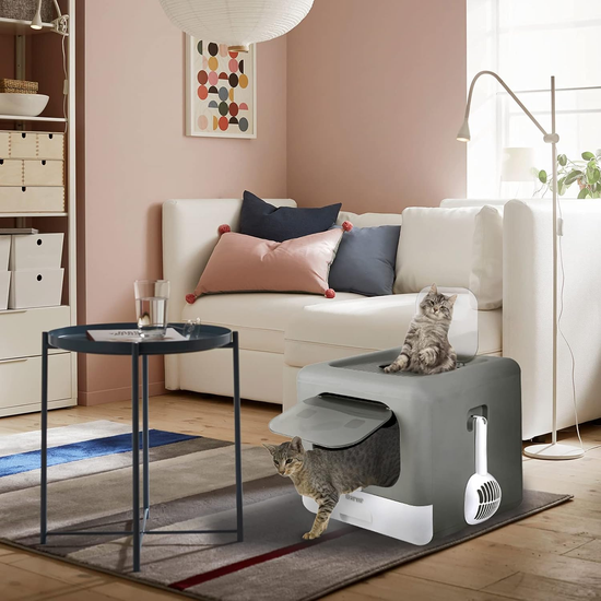 LuverPaws | Cat Litter Box with Scoop Drawer