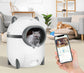 Self Cleaning Cat Litter Box Automatic Odor Removal Cat Litter Box with APP Control & Cleaning Kit for Multiple Cats